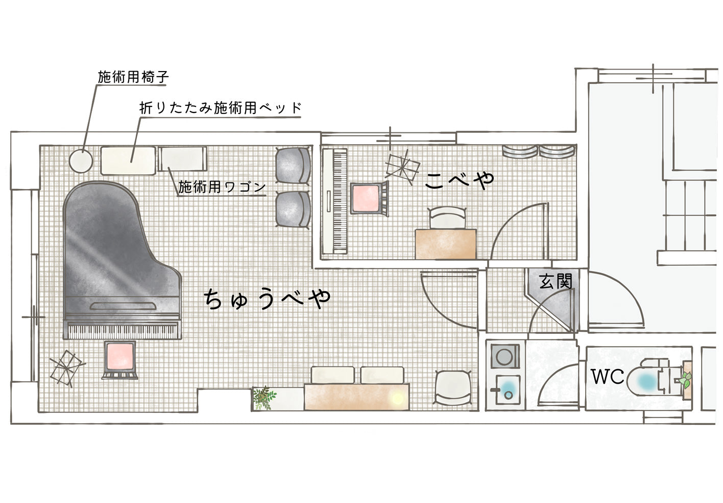 ちゅう・こべや間取り図